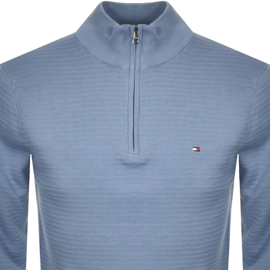 Alternative Image for ProductTommy Hilfiger Half Zip Structure Jumper Blue2